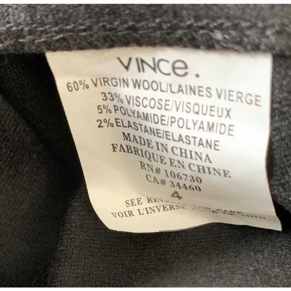 Vince Black LBD Dress Size 4 Small New NWT Virgin Wool Blend Sleeveless GORGEOUS - Picture 8 of 8